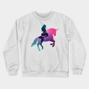 Mermaid Riding Unicorn Crewneck Sweatshirt